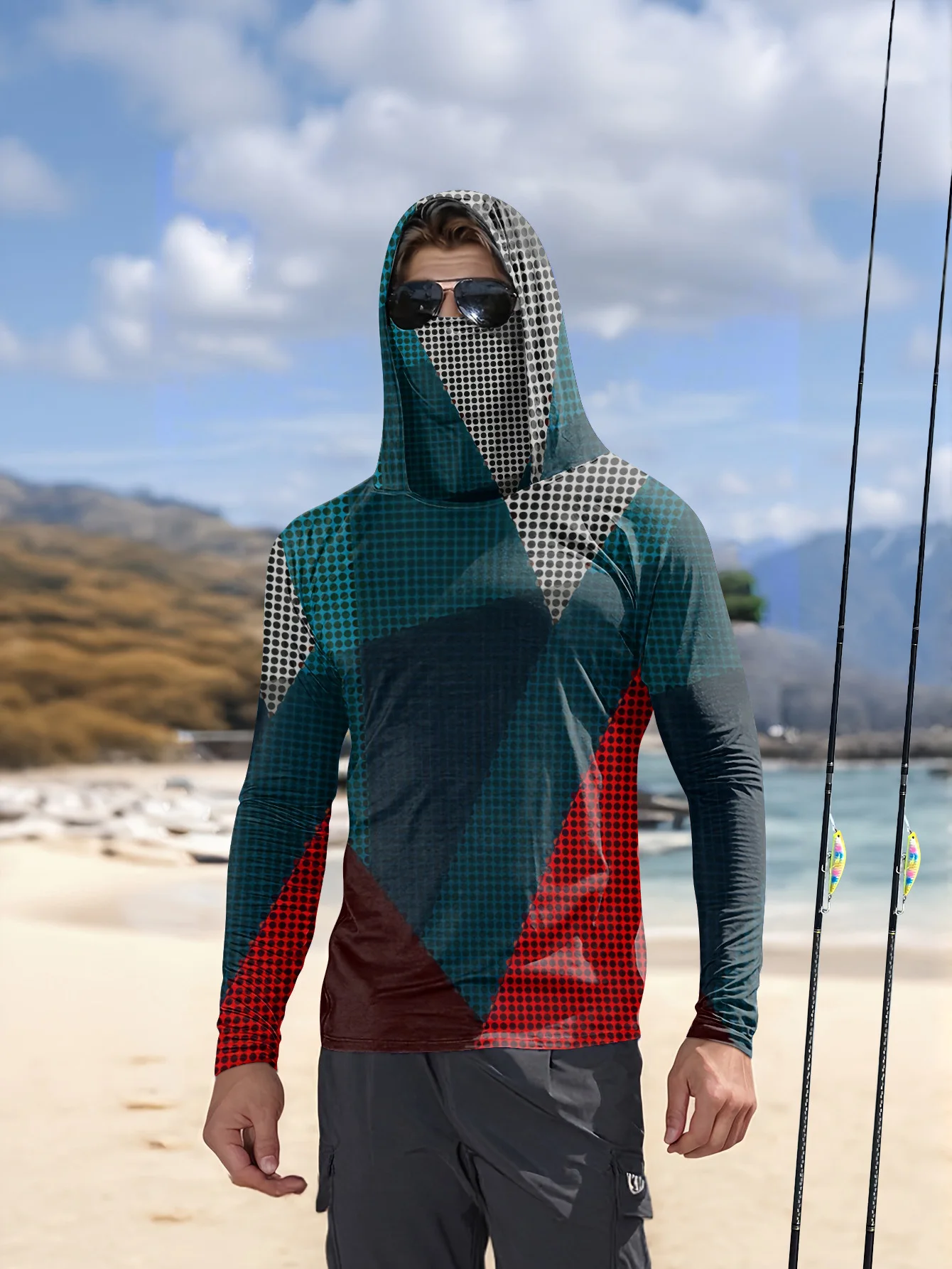 Fishing Shirt Uv Protection - 釣り用パーカー メンズ 長袖 速乾 通気性 UVカット
