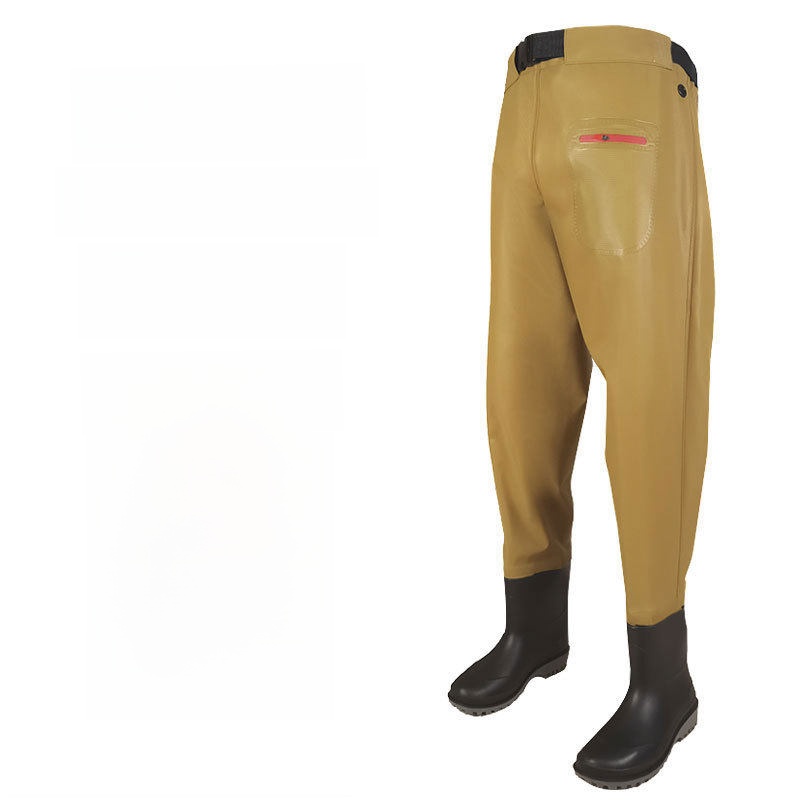 厚手の腰丈オーバーオールレインパンツ（ブーツ付き）超軽量釣り - Fishing Rain Suit のレビューと価格