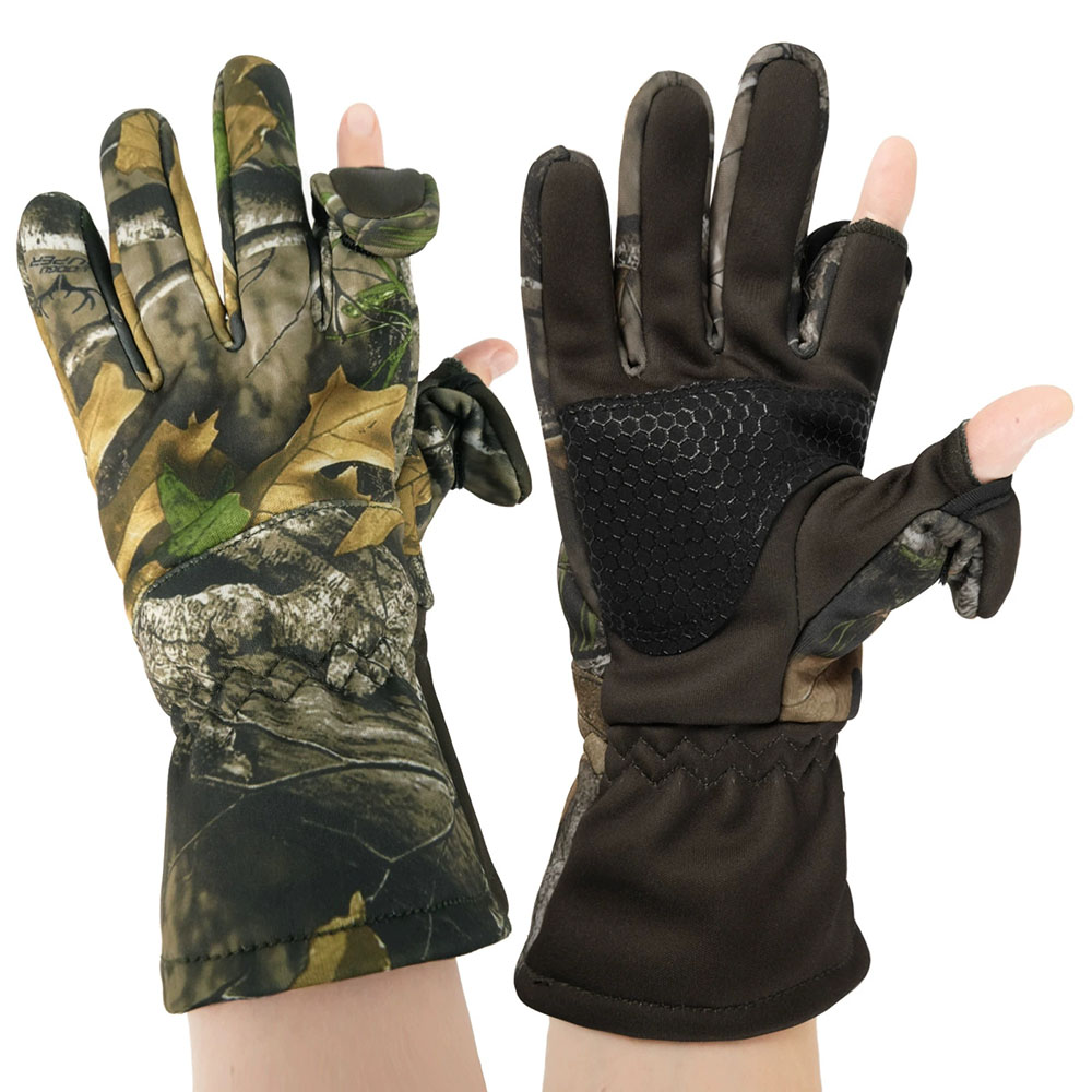 1 ペアのアウトドアハンティングバイオニックグローブ、冬用暖 - Fishing Gloves のレビューと価格