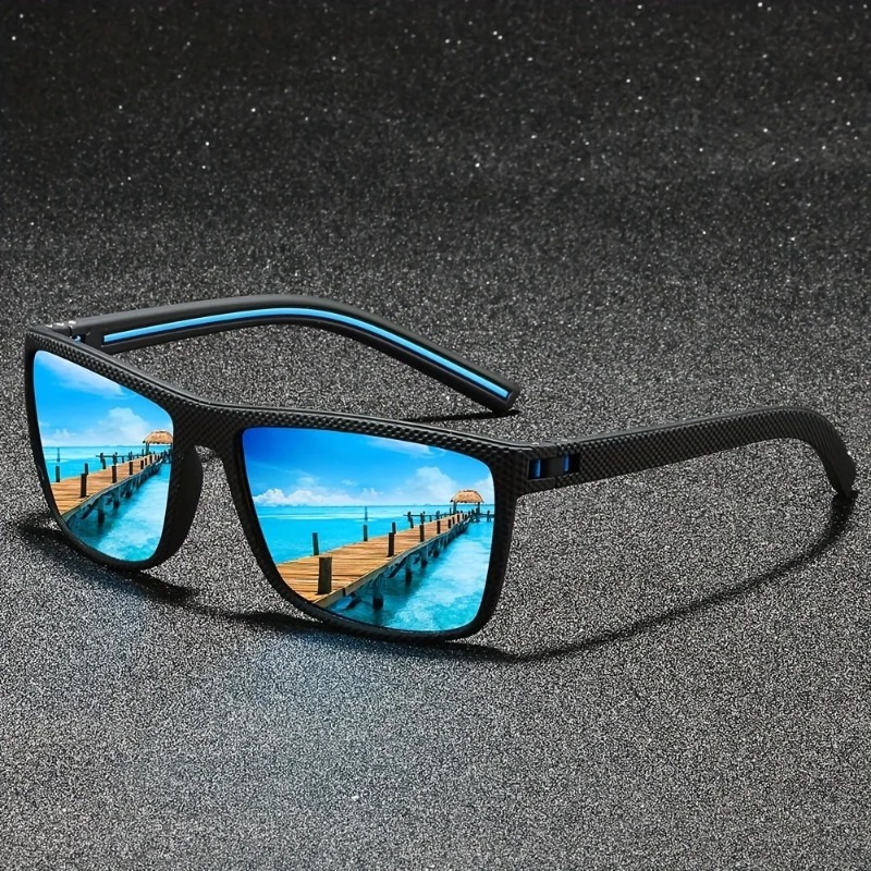 ファッション性の高い、ヴィンテージ風のスクエア型サングラス。 - Fishing Sunglasses Polarized のレビューと価格
