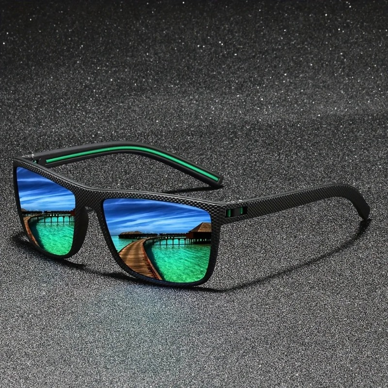 ファッション性の高い、ヴィンテージ風のスクエア型サングラス。 - Fishing Sunglasses Polarized のレビューと価格