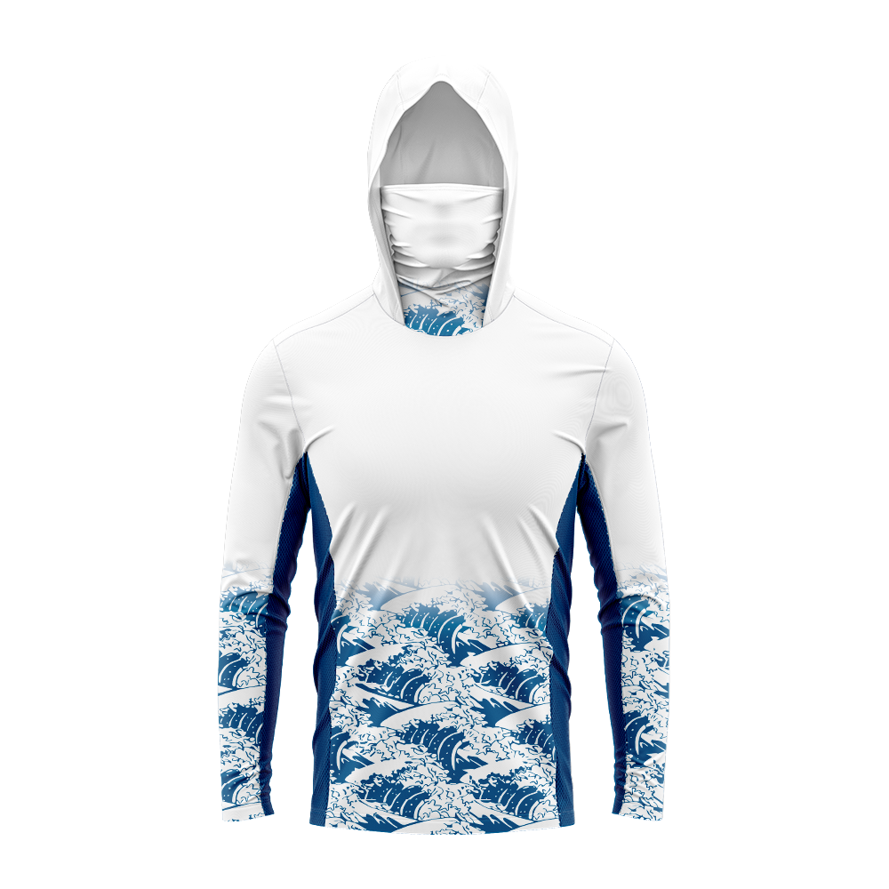 メンズUPF50+日焼け防止フィッシングフーディー、フェイス - Fishing Shirt Uv Protection のレビューと価格